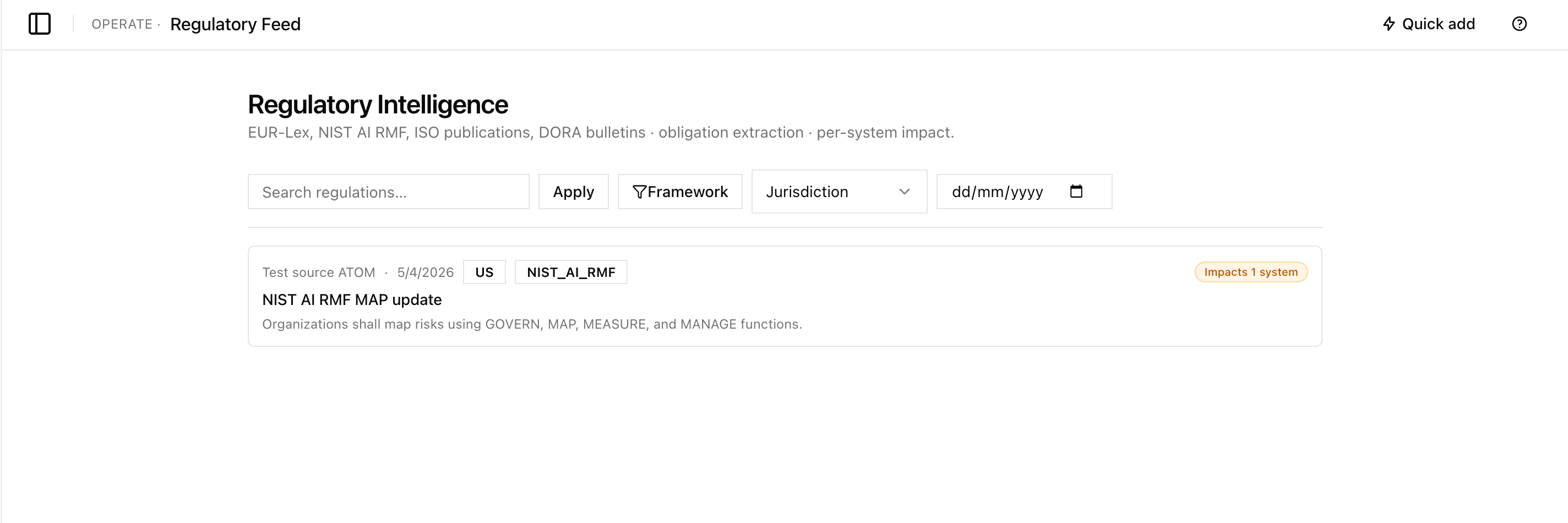 Runtime guardrails header view